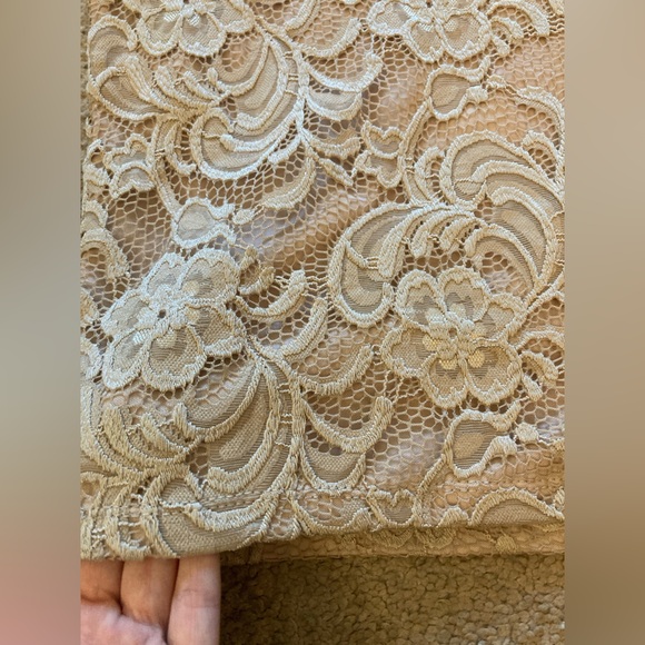 Juniors - Cream - Off Shoulder - Lace - Short Sleeve Top - Picture 5 of 5